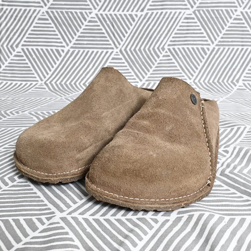 BIRKENSTOCK Zermatt Premium Brown Suede Clogs Men's Size 43 10
